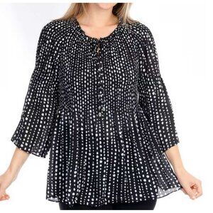 Ninety Clothing Co Print Georgette Blouse MEDIUM (2121)